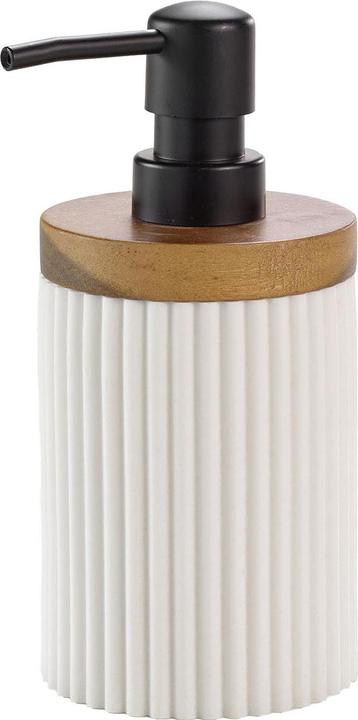 Actual product image Casativo Bathroom set, white with acacia wood strips