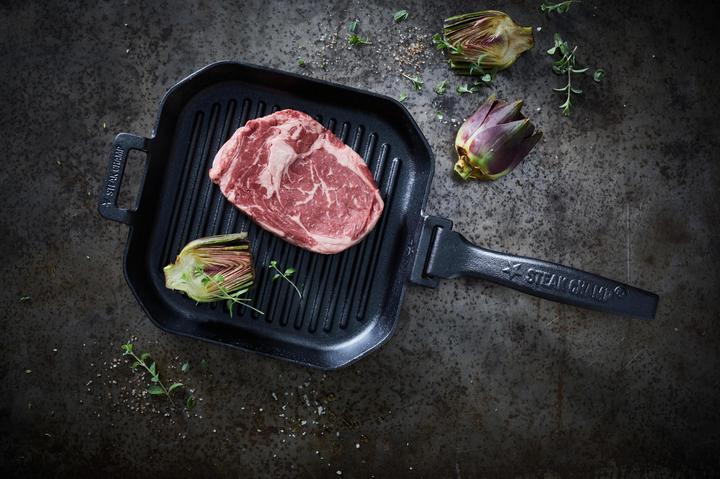 Produktbild Steakchamp Grillpfanne (26 cm, Grillpfanne, Gusseisen)