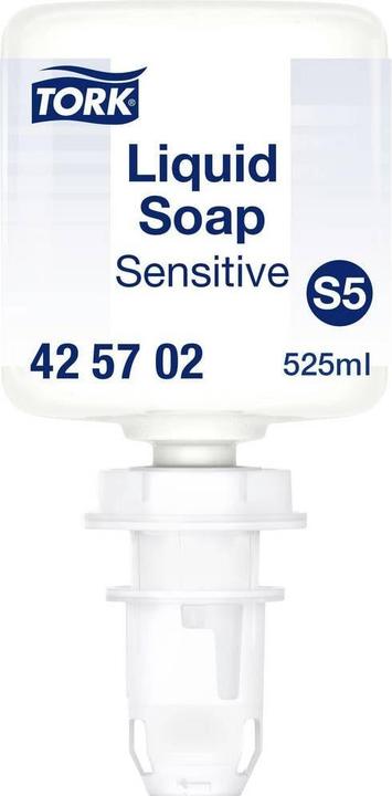 Produktbild Tork Mini Vloeibare Handzeep voor de gevoelige huid S5 Allergievriendelijk 8 x 525 ml 425702 (Flüssigseife, 4200 ml)