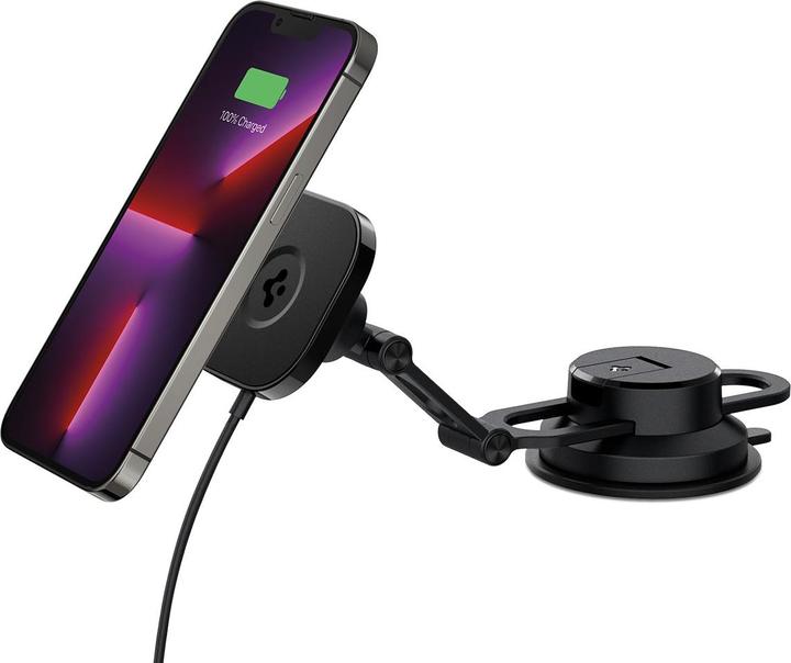 Produktbild Spigen Autohalterung Onetap Pro 3 ITS35W-3 DASH z QI 10W für iPhone mit Magsafe schwarz