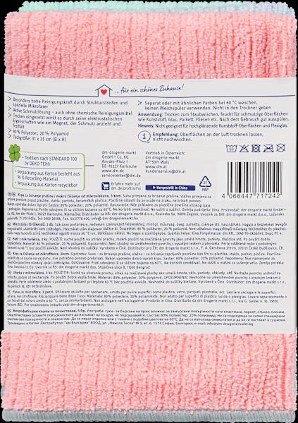 Valeurs nutritives et ingrédients dm Profissimo Lingettes nettoyantes en microfibres (3 pcs)