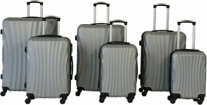 Trolleymax Trolleymaxx Reisekoffer Silber (M (50 - 90l))
