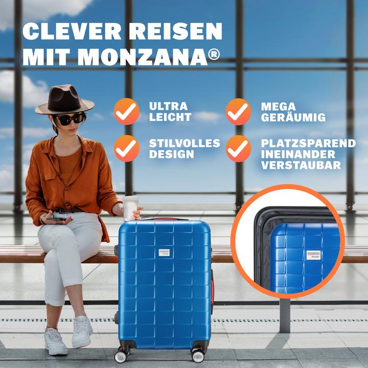 Produktbild Monzana Kofferset (105 l, Handgepäck (bis 50l), M (50 - 90l), L (90 - 115l))