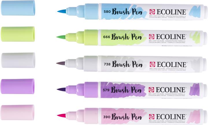 Immagine prodotto Talens Pennello Ecoline Pastello (Multicolore, 5 x)