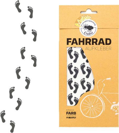 Produktbild Farbviereck Fussabdrücke Motive Aufkleber / Sticker