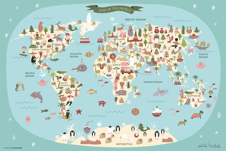 Immagine prodotto CoverYourDesk Mappa del mondo (60 x 40 cm)