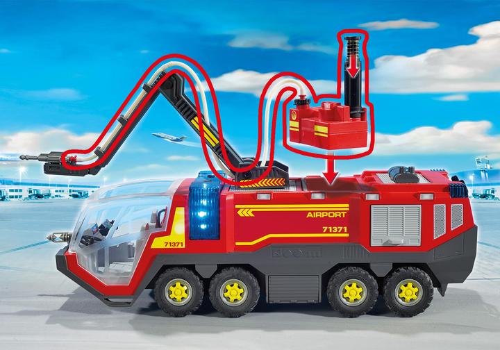 Actual product image Playmobil 71371 Airport Fire Truck with Light and Sound (71371, Playmobil City Action)