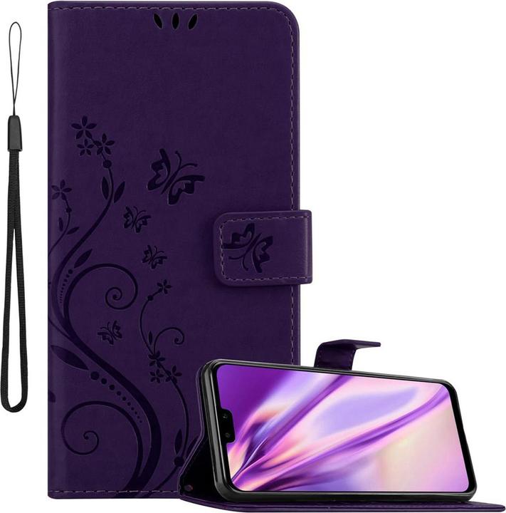 Floral dark purple