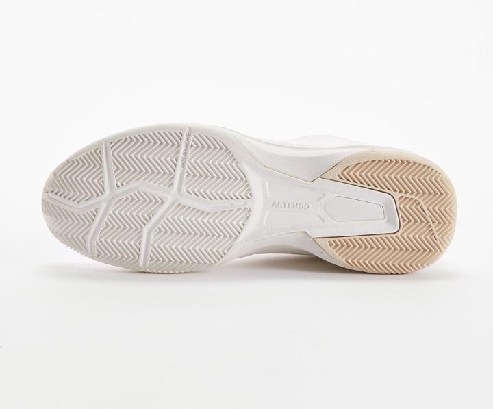 Actual product image Artengo Women'S Tennis Shoes Clay Court Ts500 White Beige (42)