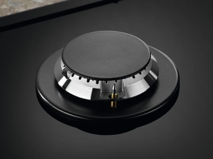 Produktbild Electrolux EGM6343YAK Schwarzes Einbau-Gaskochfeld 4 Kochstellen
