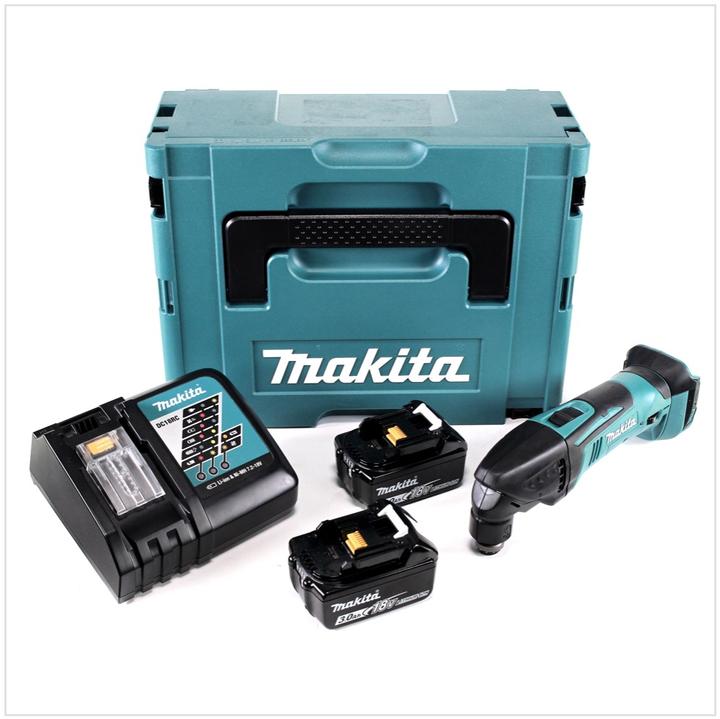 Actual product image Makita DTM 50 RFJ Cordless Multi Tool 18V + 2x Batteries 3.0Ah + 1x Charger + Makpac