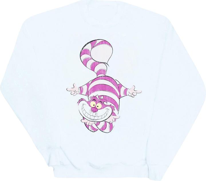 Disney Mädchen Alice im Wunderland Cheshire Cat Upside Down Sweatshirt