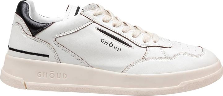 Ghoud tweener leather sneakers black and white color