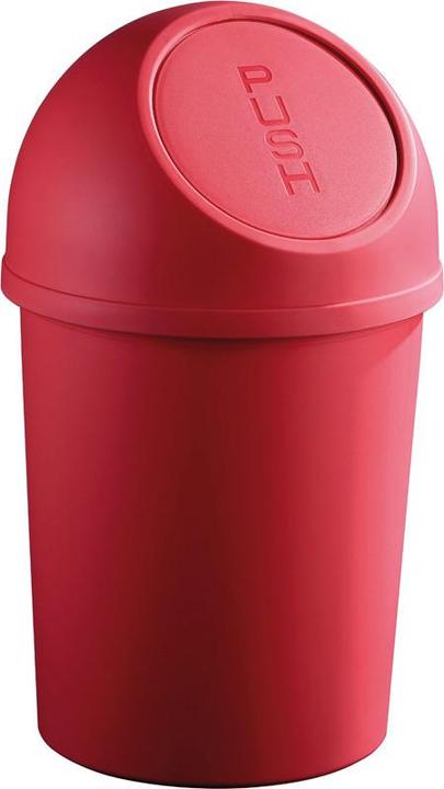 Immagine prodotto Helit Cestino per rifiuti con sportello a pressione, 6 litri, bianco rotondo, in PP, diametro: 216 mm (6 l)