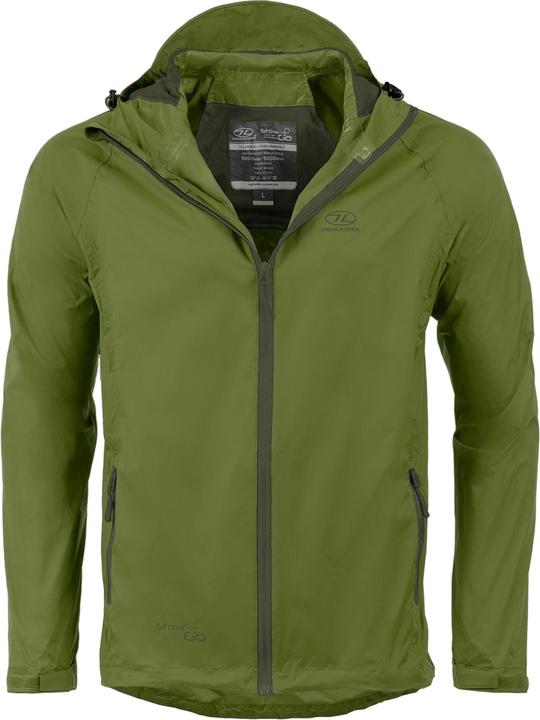 Actual product image Highlander Stow & Go Olive Packaway Jkt - S (S)