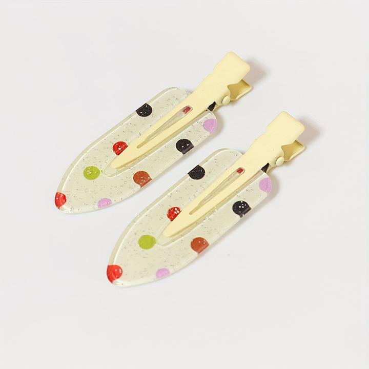 Produktbild Activity Board 2pcs Assorted Cute Hair Clips, Non-Slip Hair Barrettes, Side Bangs Duckbill Clips, Trendy Hair (2 Stk.)