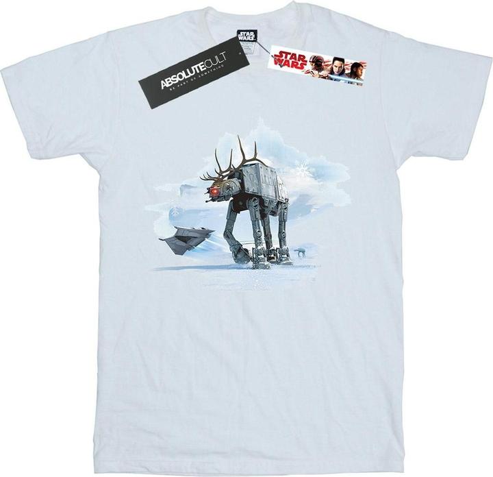 Actual product image Star Wars Mens Christmas AT-AT Reindeer T-Shirt (L)