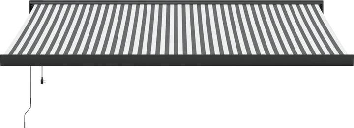 Image du produit VidaXL Markise Einziehbar Gelenkarmmarkise Sonnenmarkise Anthrazit Weiss Stoff (4.50 m)