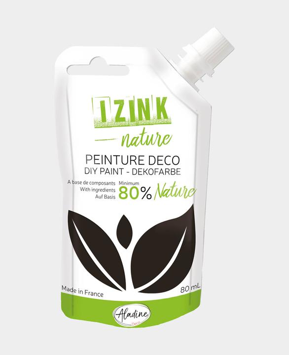 Actual product image Aladine IZINK Decorative acrylic paint (Black, 80 ml)