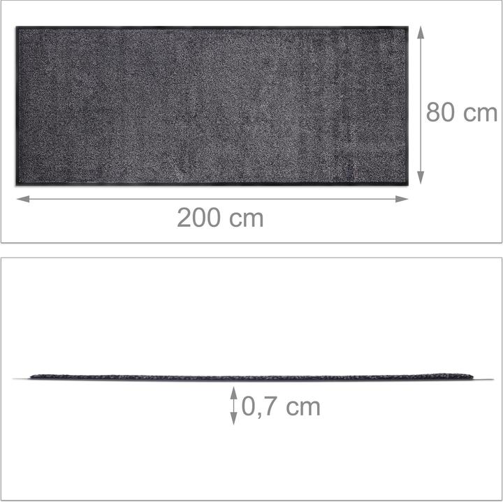 Actual product image Relaxdays Schmutzfangmatte (200 x 80 x 1 cm)