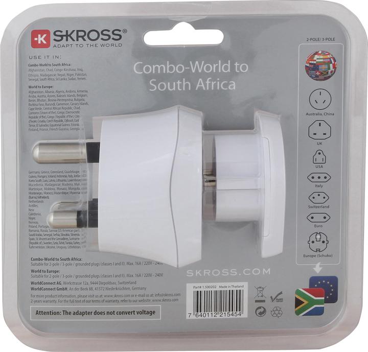 Produktbild Skross Combo Adapter Südafrika