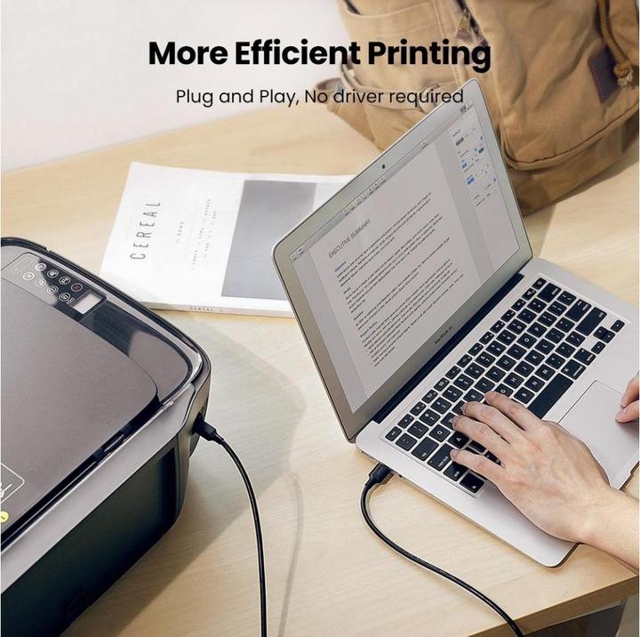 Image du produit Ugreen USB A — USB B (3 m, USB 2.0)