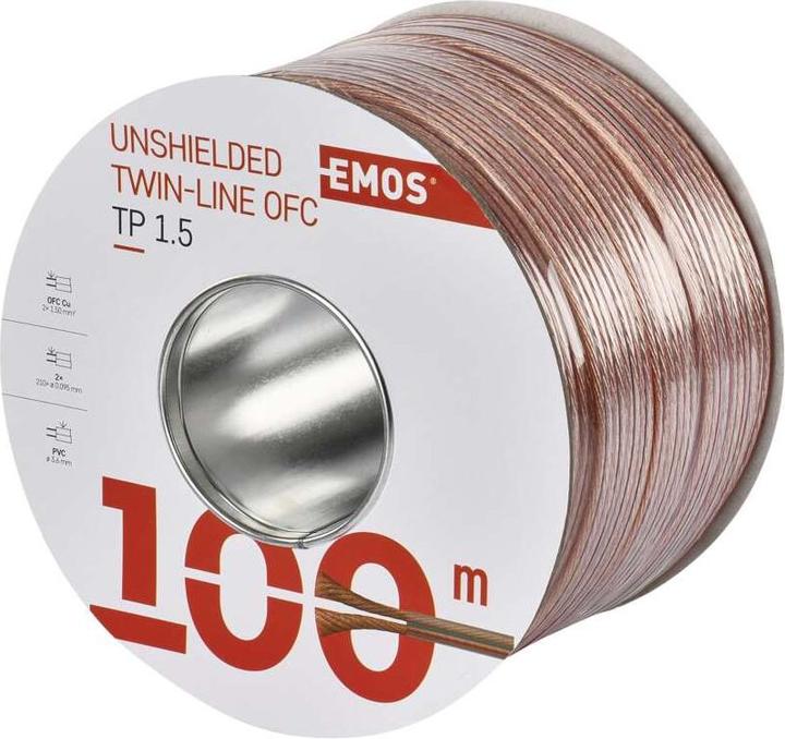 Emos UTP-Kabel 2x1,5mm transparent, 100m (100 m)