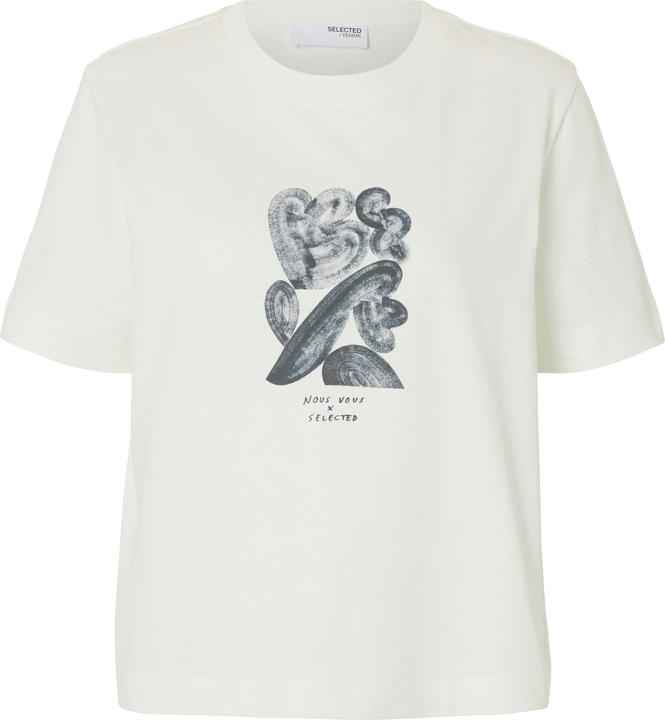 Selected Femme Boxy Fit Print T-Shirt (L)
