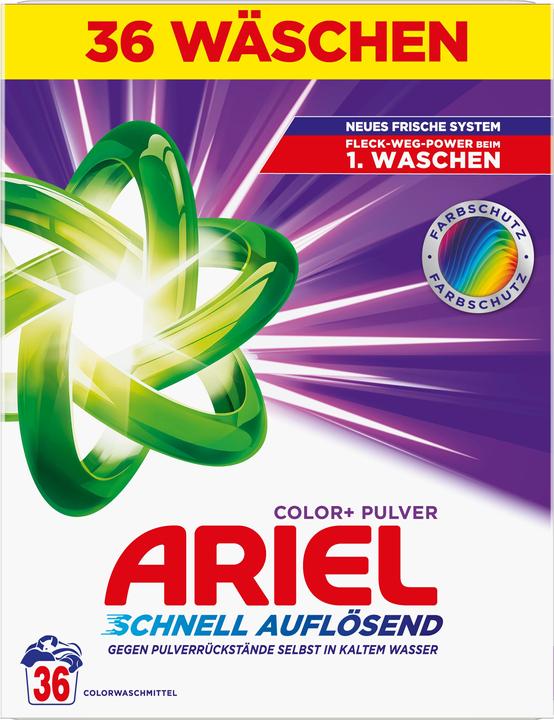 Image du produit Ariel Color+ (36 Cycles de lavage, Lessive en poudre)