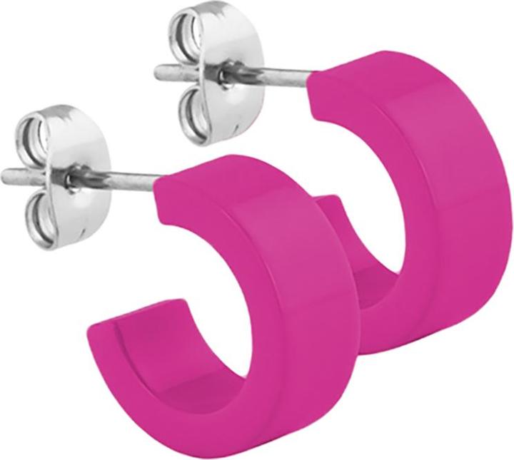 Image du produit Star Piercing Boucles d'oreilles violet rond plat 5x14 (sans laiton, Acier chirurgical 316L)