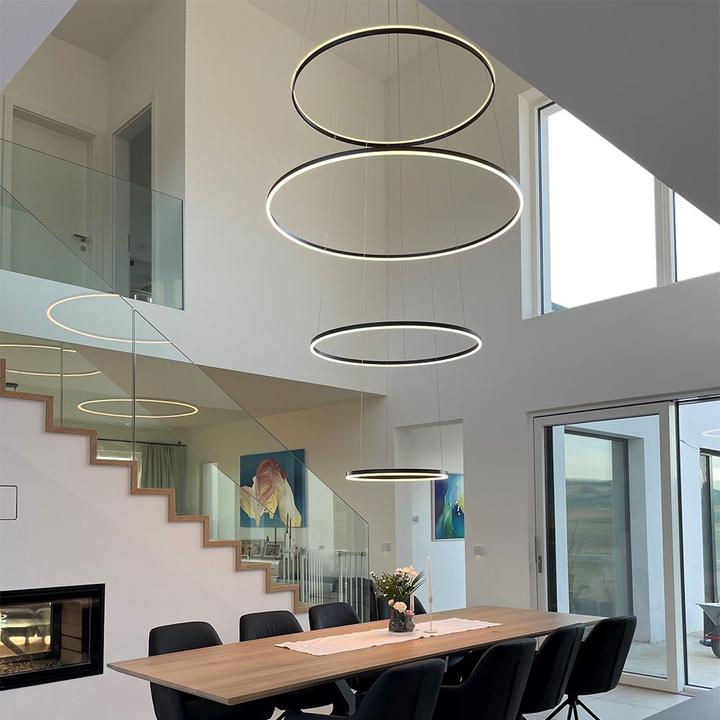 Produktbild s.luce Hängelampe Ring Aluminium Ø 60 | 80 | 100 | 80 | 60cm
