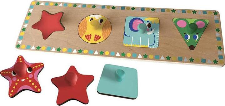 Image du produit Mes puzzles en bois / formes et animaux (4 pièces)