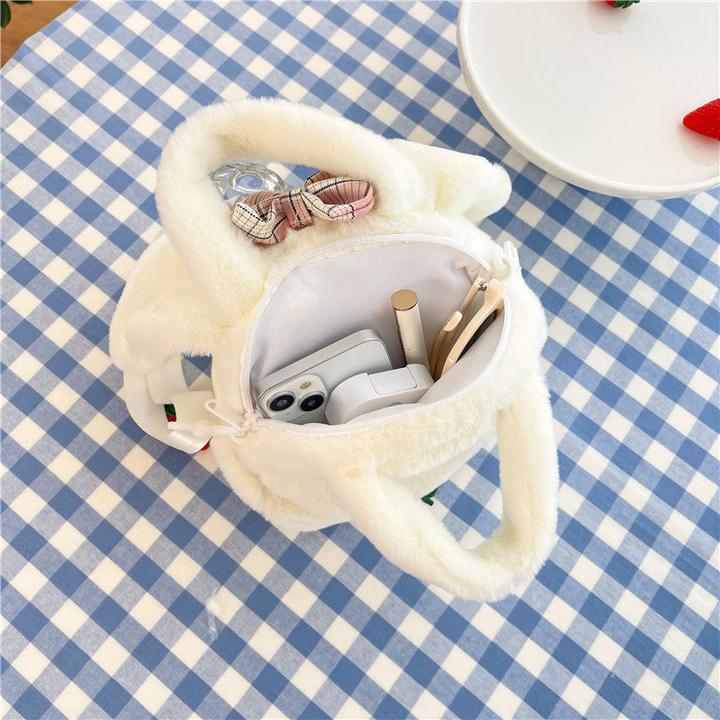 Produktbild Only-Bags.Store Elegante Plüschhandtasche, Geldbörse, perfektes Weihnachts-, Thanksgiving-Geschenk