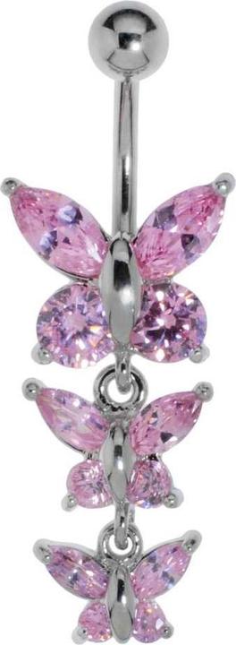 Bijouteria Bauchpiercing (Edelstahl, Messing, Kristall)