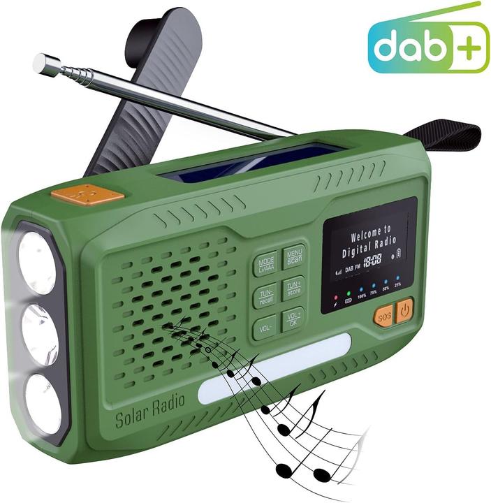 Actual product image Infactory Notfallradio SOL-1550 (DAB+, FM, Bluetooth)