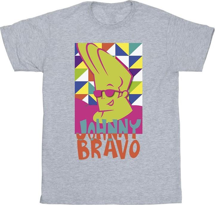 Image du produit Johnny Bravo - T-shirt MULTI TRIANGLES POP ART - Homme (M)