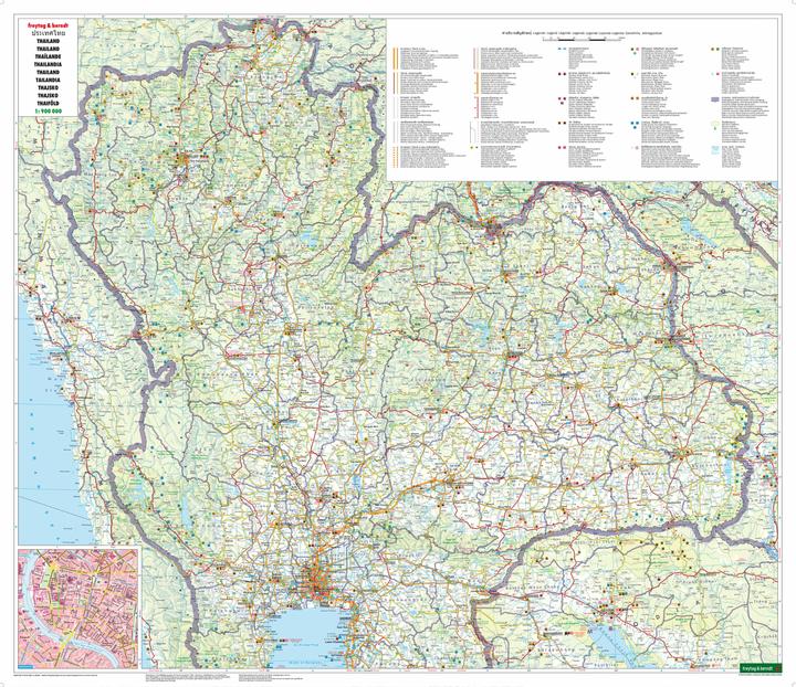 Image du produit Thaïlande, carte routière 1:900.000, freytag & berndt