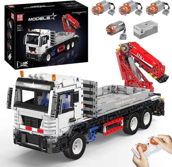 Actual product image Mould King Crane truck