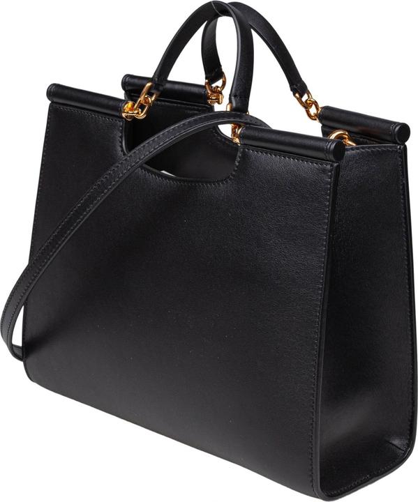 Produktbild Dolce & Gabbana small sicily shopping bag in black leather
