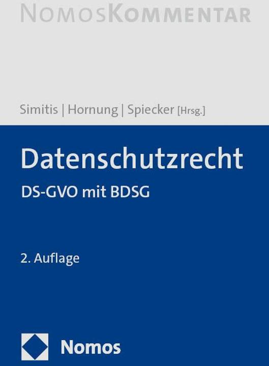 Produktbild Datenschutzrecht (Deutsch, Gerrit Hornung, Spiros Simitis, Indra Spiecker gen. Döhmann, 2024)