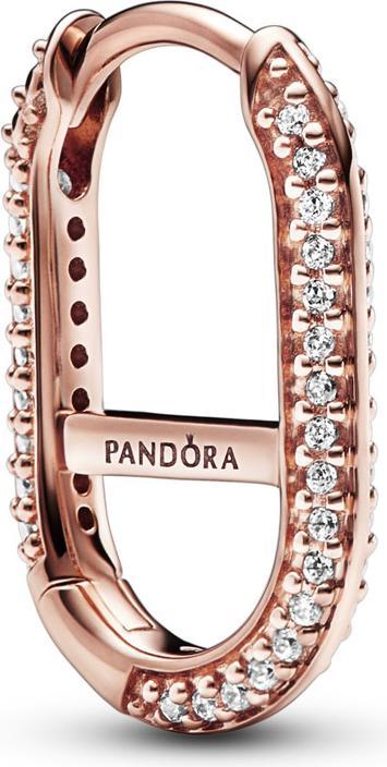 Pandora ME Pavé einzelner Link Ohrring (Metall, rosevergoldet)