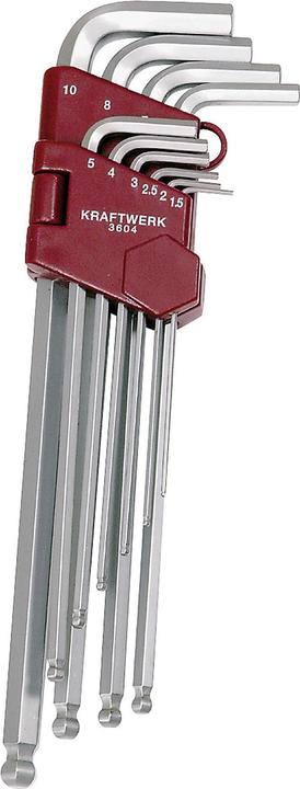 Produktbild Kraftwerk 10-t.Kugelkopf-InSechskant-Satz 1.5-10mm