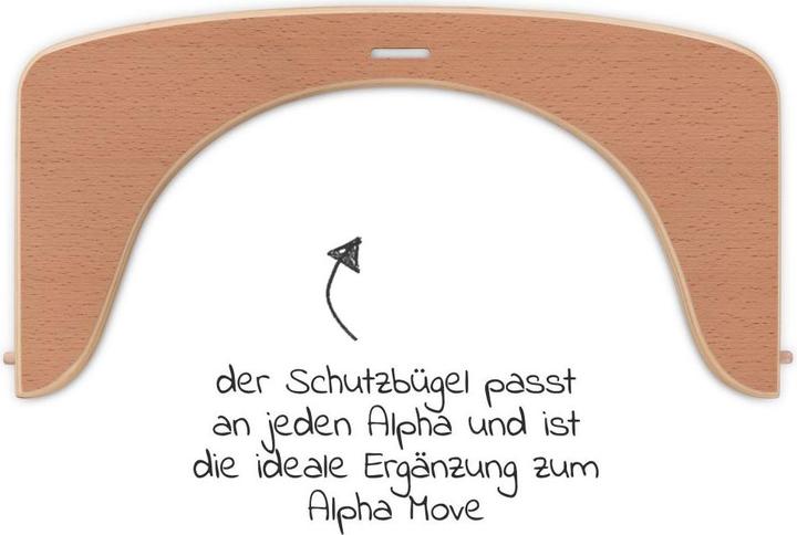 Produktbild Hauck Hochstuhl-Zubehör Schutzbügel aus Holz für Alpha Plus Move Hochstuhl