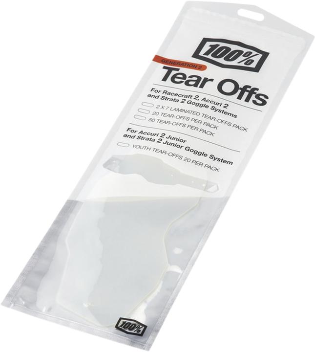 Immagine prodotto 100% AC2/ST2 Junior Standard Tear-Off 20 PK
