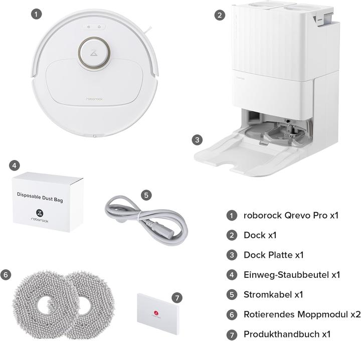 Image du produit Roborock Qrevo Pro (Robot d'aspiration et de nettoyage)