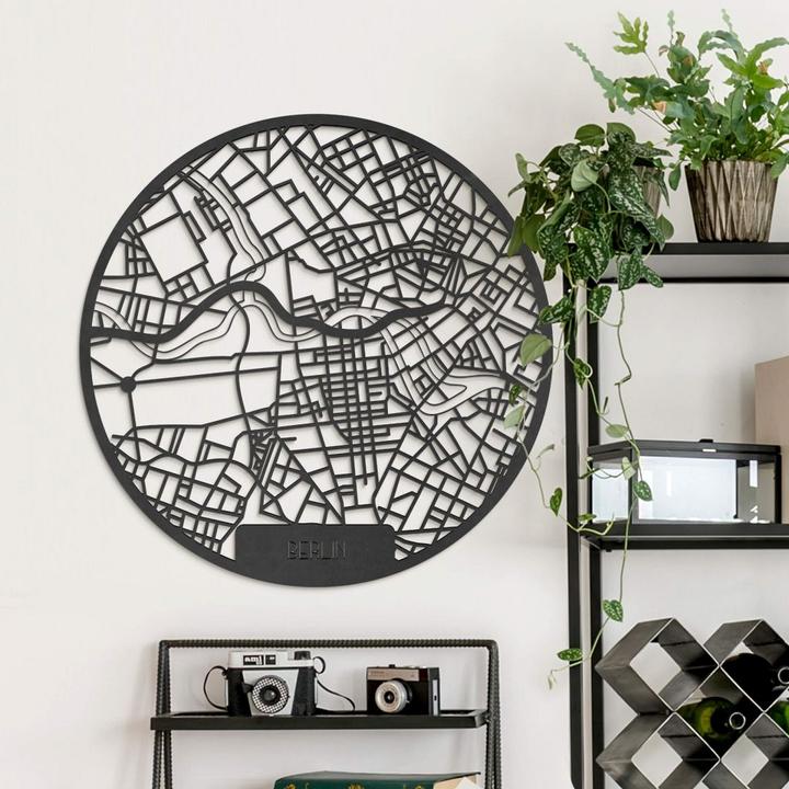 Produktbild Trenddeko Stadtplan Berlin (Ø 70 cm)