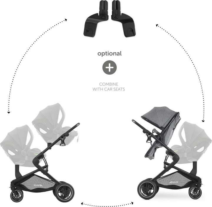 Actual product image Hauck Atlantic Twin Adapter universal Maxi Cosi
