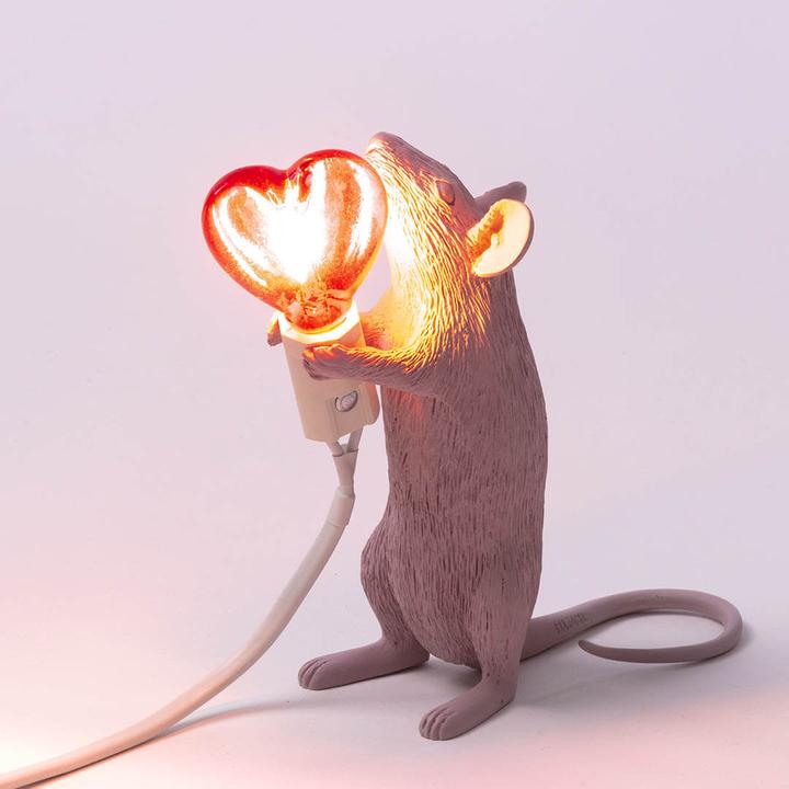 Image du produit Seletti Mouse Lamp Love "Step" lampe de table (90 lm, E14)