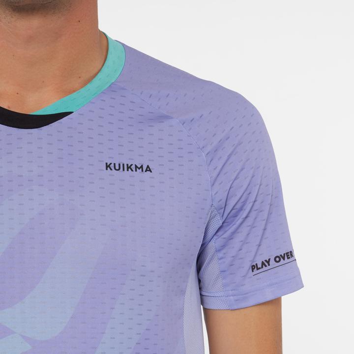 Actual product image Kuikma Men's Padel T-Shirt short sleeve - PTS 900 purple (XL)
