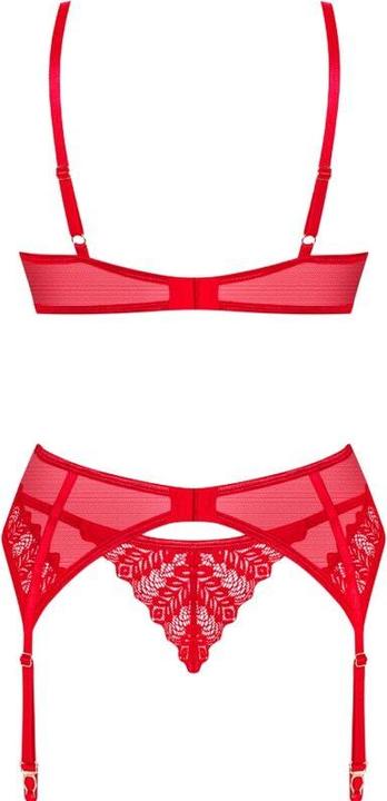 Productafbeelding Obsessive Ingridia 3-delige set rood (M, L)
